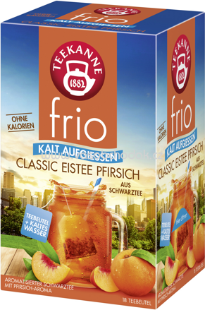 Teekanne frio Classic Eistee Pfirsich, 18 Beutel