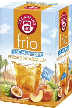 Teekanne frio Pfirsich-Maracuja, 18 Beutel