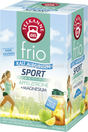 Teekanne frio Sport Apfel-Zitrone, 18 Beutel