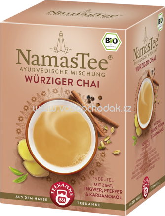 Teekanne NamasTee Würziger Chai, 15 Beutel