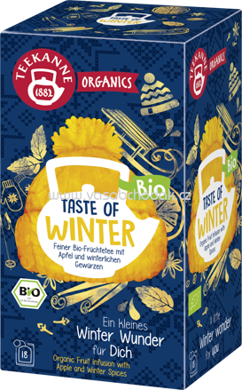 Teekanne ORGANICS Taste of Winter, 20 Beutel