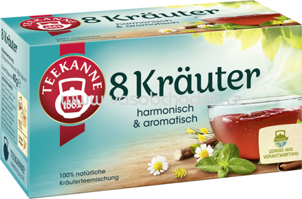 Teekanne 8 Kräuter, 20 Beutel