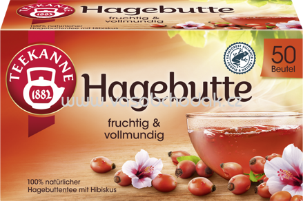 Teekanne Hagebutte, 50 Beutel