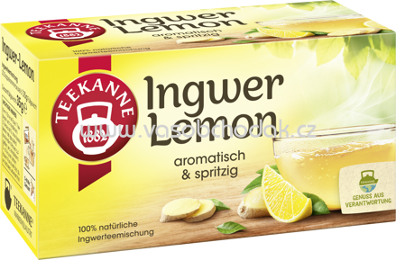 Teekanne Ingwer Lemon, 20 Beutel