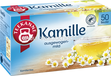 Teekanne Kamille, 50 Beutel