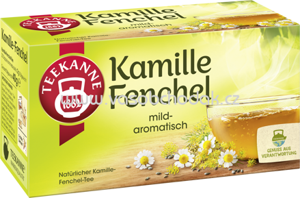 Teekanne Kamille Fenchel, 20 Beutel