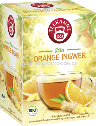 Teekanne Bio Orange Ingwer, 14 Beutel