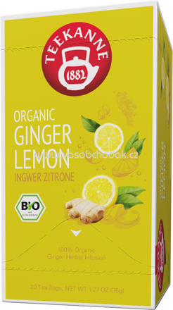 Teekanne Organic Ginger Lemon, 20 Beutel