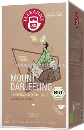 Teekanne Selected. Mount Darjeeling Bio Luxury Cup, 25 Beutel
