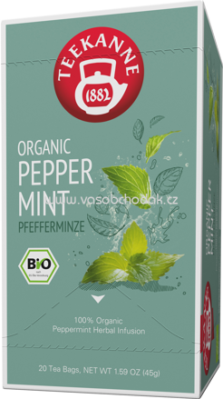 Teekanne Organic Peppermint, 20 Beutel