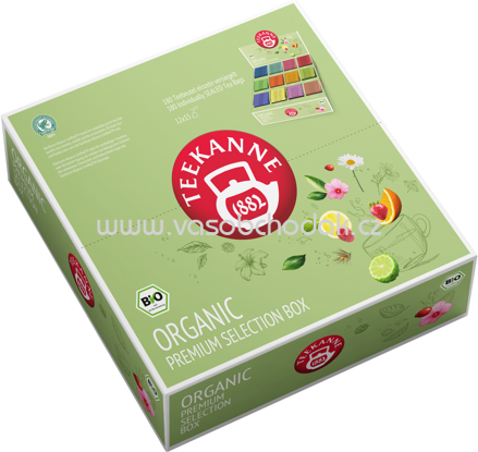 Teekanne Organic Premium Selection Box, 180 Beutel