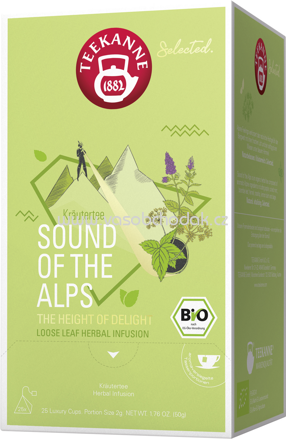 Teekanne Selected. Sound of the Alps Bio Luxury Cup, 25 Beutel