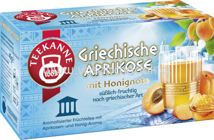 Teekanne Ländertee Griechische Aprikose mit Honignote, 20 Beutel