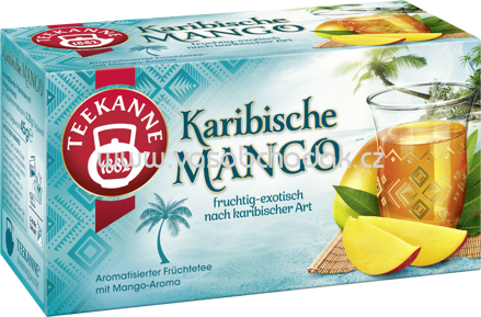 Teekanne Ländertee Karibische Mango, 20 Beutel