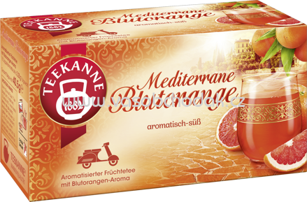 Teekanne Ländertee Mediterrane Blutorange, 18 Beutel