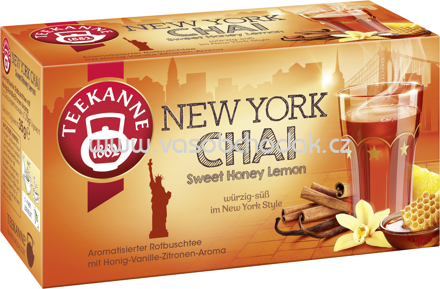 Teekanne Ländertee New York Chai, 20 Beutel