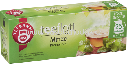 Teekanne teeflott Minze, 25 Beutel