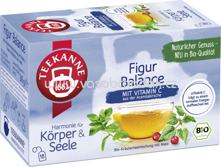 Teekanne Harmonie für Körper und Seele Figur Balance, 18 Beutel