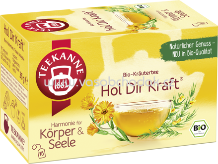 Teekanne Harmonie für Körper und Seele Hol Dir Kraft, 18 Beutel