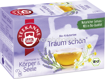 Teekanne Harmonie für Körper und Seele Träum Schön, 18 Beutel
