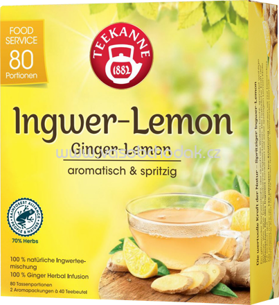 Teekanne Ingwer Lemon, 80 Beutel