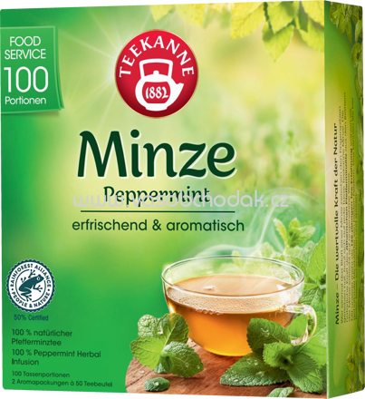 Teekanne Minze, 100 Beutel