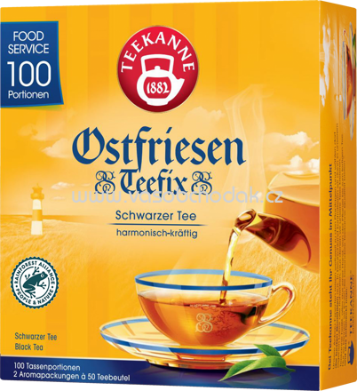Teekanne Schwarzer Tee Ostfriesen Teefix, 100 Beutel