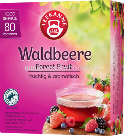 Teekanne Waldbeere, 80 Beutel