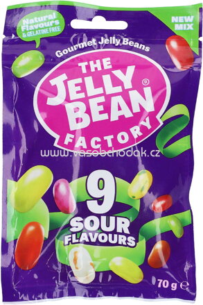 The Jelly Bean Factory 9 Sour Flavours, 70g