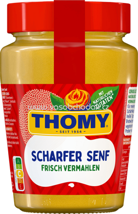 Thomy Scharfer Senf Glas, 250 ml