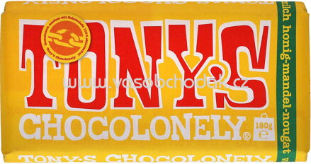 Tony's Chocolonely Vollmilch Honig-Mandel-Nougat, 180g