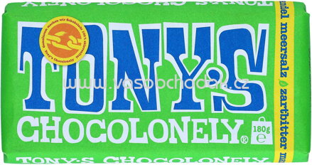 Tony's Chocolonely Zartbitter Mandel Meersalz, 180g