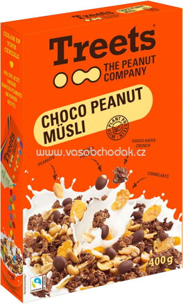 Treets The Peanut Company Choco Peanut Müsli, 450g