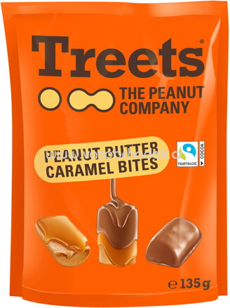 Treets The Peanut Company Peanut Butter Caramel Bites, 135g
