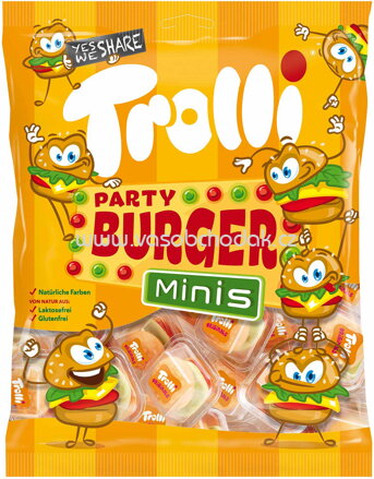 Trolli Party Burger Minis, 17x10g, 170g