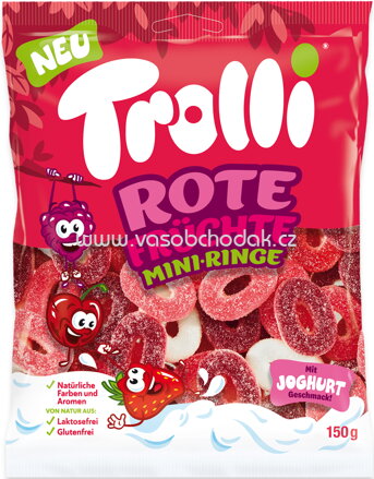 Trolli Rote Früchte Mini-Ringe, 150g