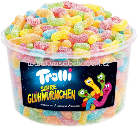 Trolli Saure Glühwürmchen, Dose, 150 St, 1,050 kg