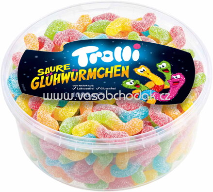 Trolli Saure Glühwürmchen, Dose, 1kg