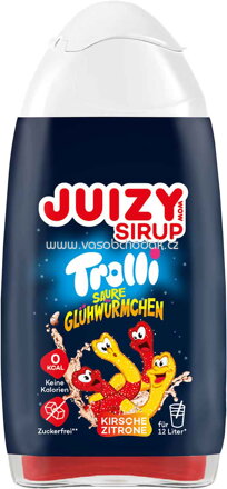 Trolli Saure Glühwürmchen Juizy Sirup Kirsche Zitrone, 65 ml