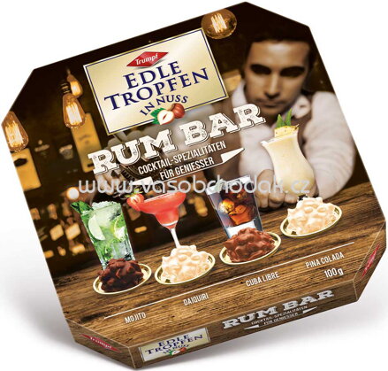 Trumpf Edle Tropfen in Nuss Rum Bar, 100g