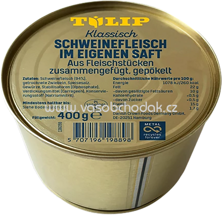 Tulip Schweinefleisch im eigenem Saft, 400g