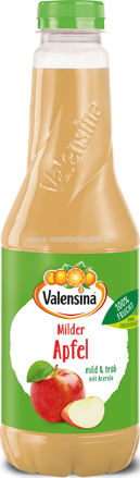 Valensina Milder Apfel mild & trüb mit Acerola, 1l