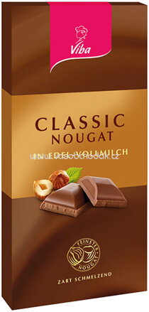Viba Nougat-Tafelschokolade Classic, 100g