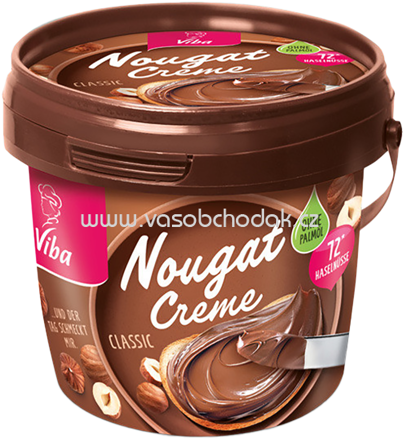 Viba Nougat-Creme Classic Palmölfrei, 375g