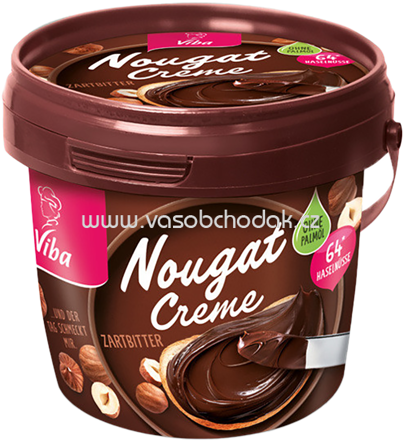Viba Nougat-Creme Zartbitter Palmölfrei, 375g