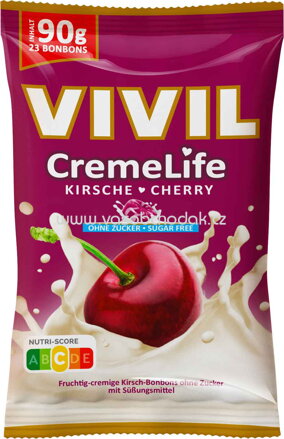 Vivil CremeLife Kirsche ohne Zucker, 90g
