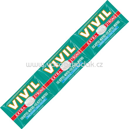 Vivil Extra Strong Eukalyptus-Menthol ohne Zucker, 3 St, 75g