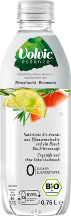 Volvic Essence Zitrusfrucht-Rosmarin, 750 ml