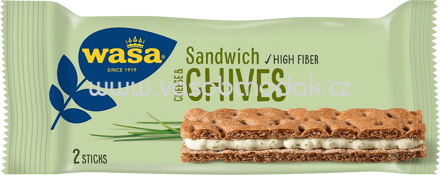 Wasa Sandwich Cheese Chives, 3 St, 111g