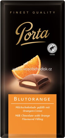 WEINRICHs Porta Vollmilch Schokolade Blutorange, 100g